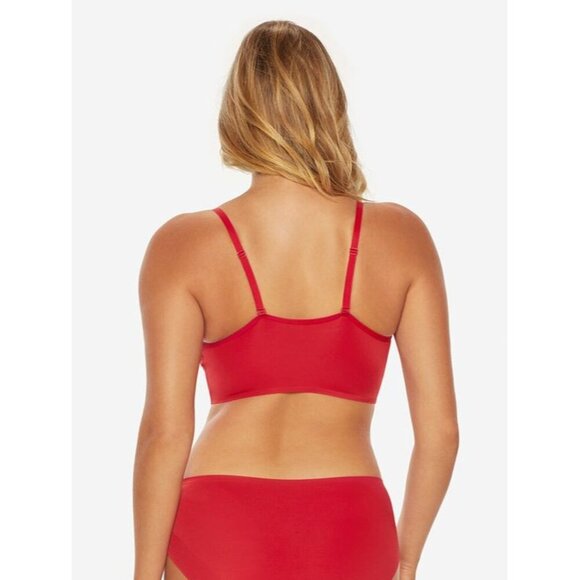 NWT RUBY RIBBON CHERRY RED SECOND SKIN LACE DEMIETTE - 38 - Picture 3 of 8